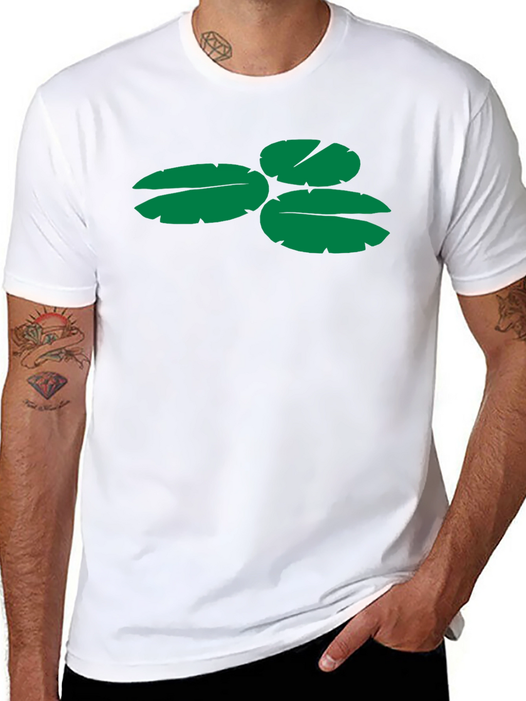 Lily Pad Graphic Tee - Black Casual Shirt