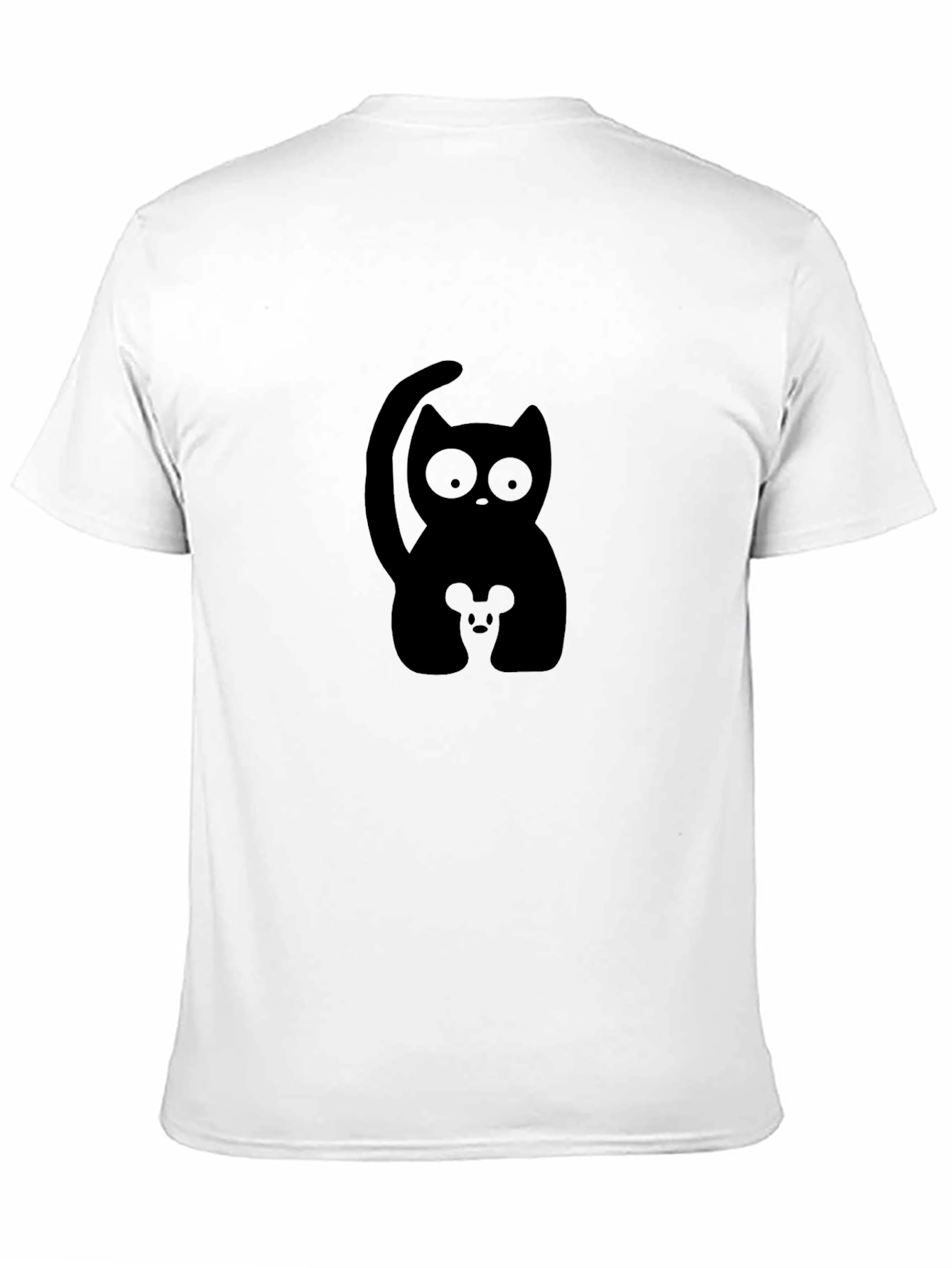 Cat and Mouse Graphic Tee - Black T-Shirt