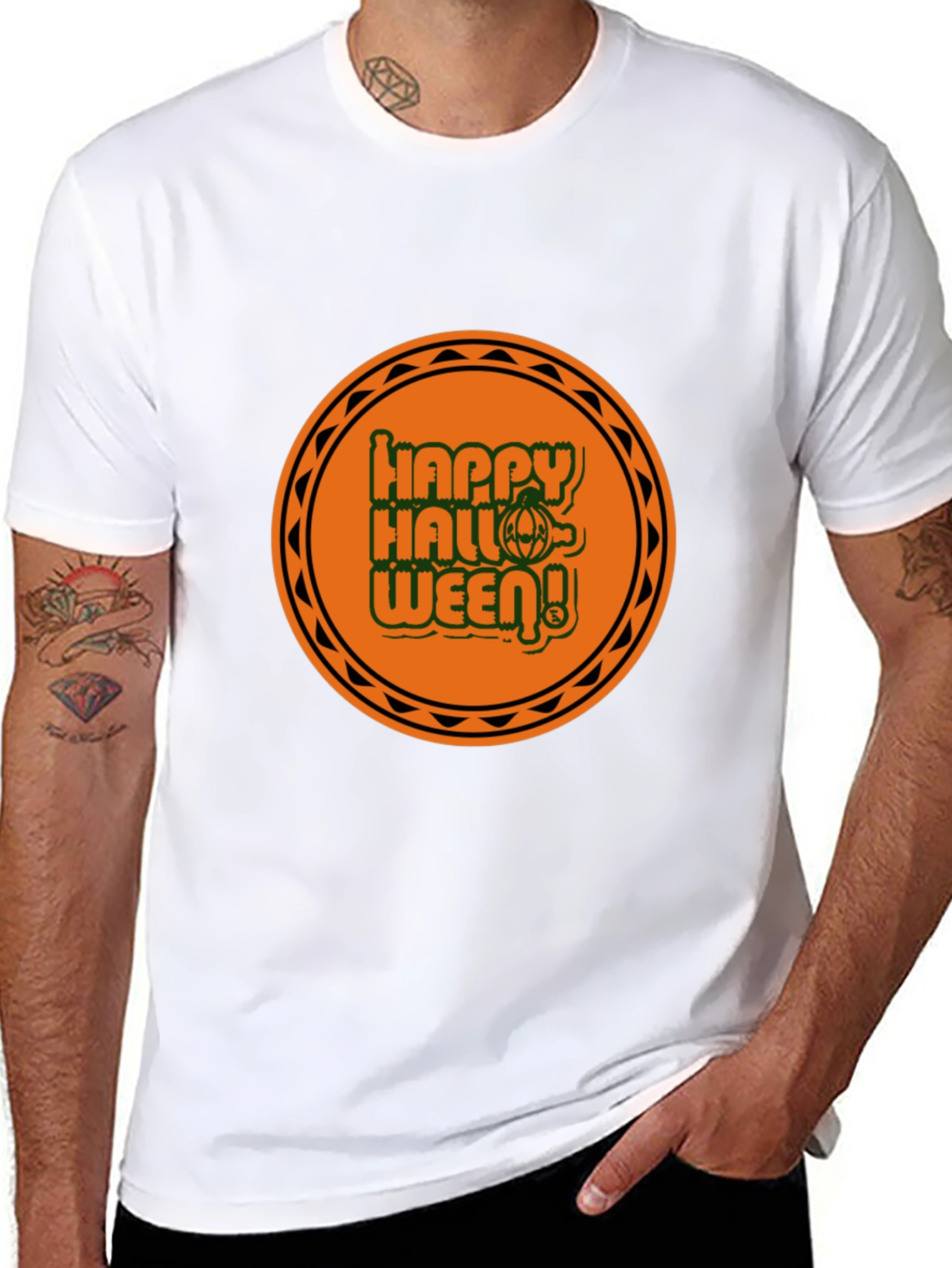 Happy Halloween T-Shirt - Black