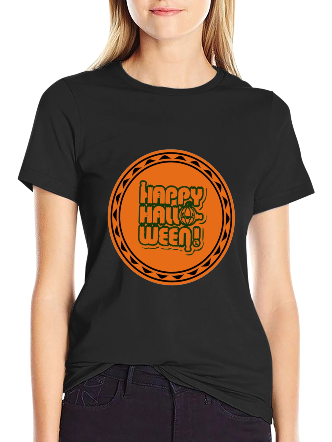 Happy Halloween T-Shirt - Black