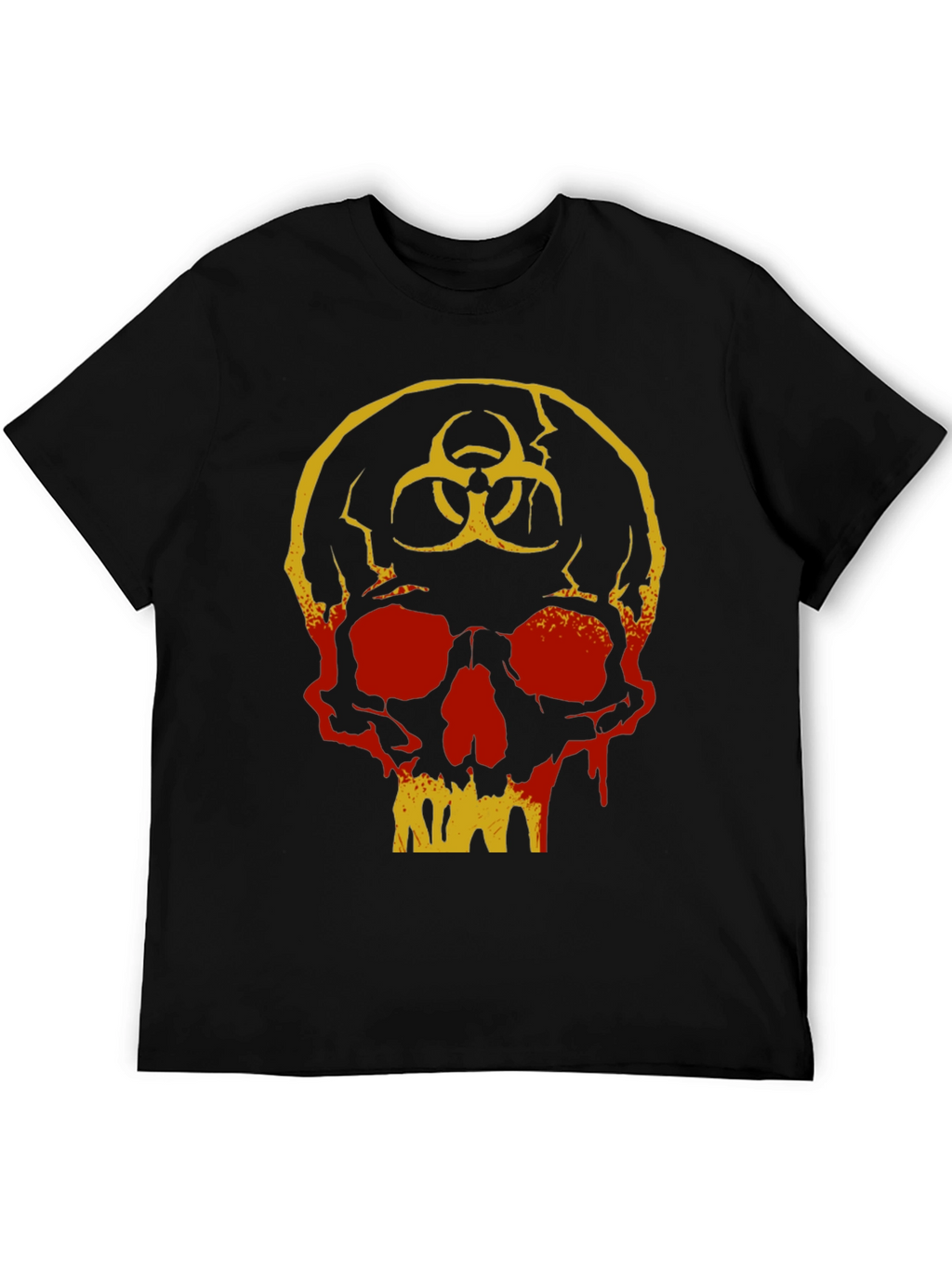 Biohazard Skull Graphic T-Shirt - Unique Design