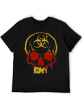 Biohazard Skull Graphic T-Shirt - Unique Design