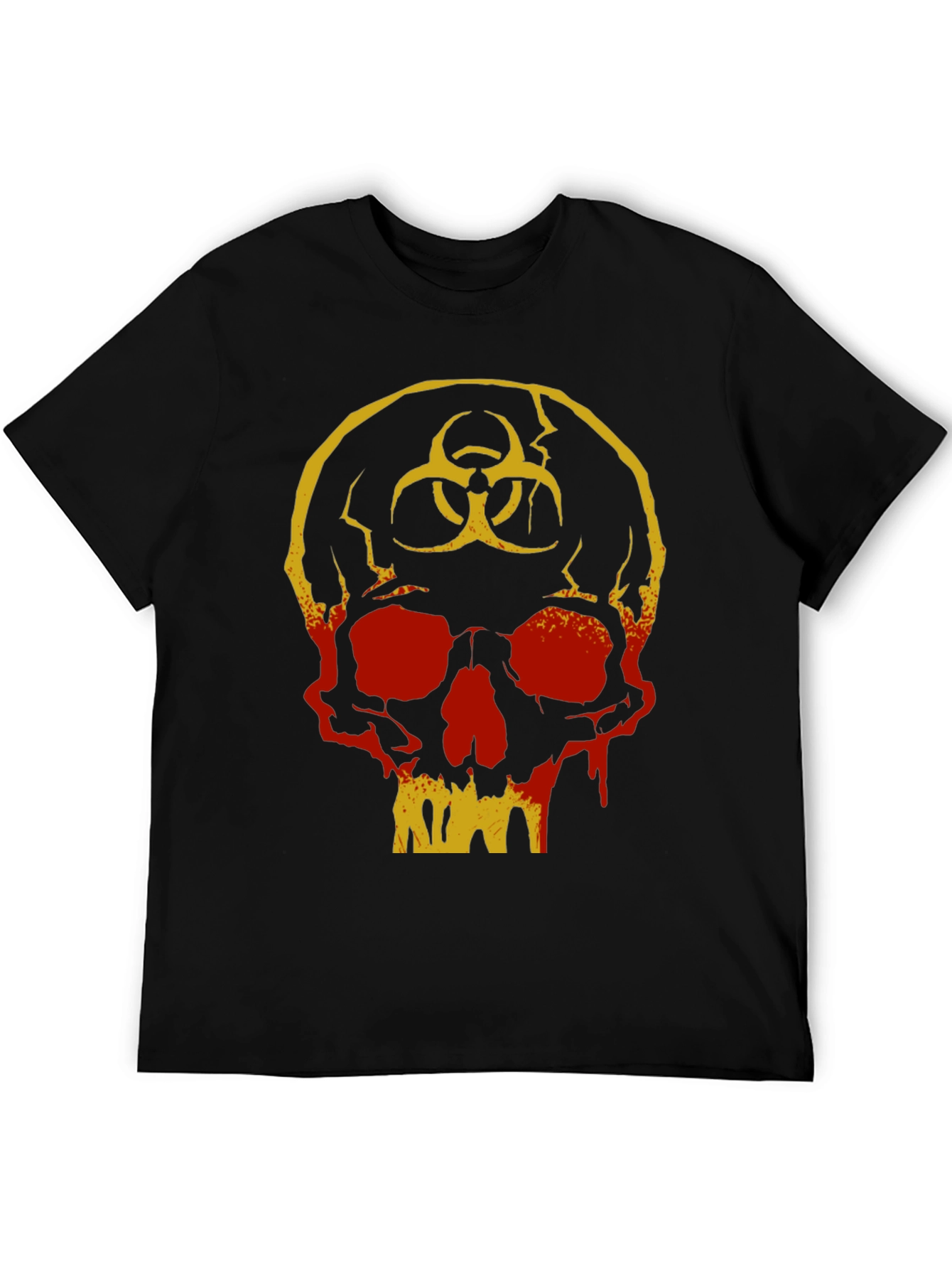 Biohazard Skull Graphic T-Shirt - Unique Design