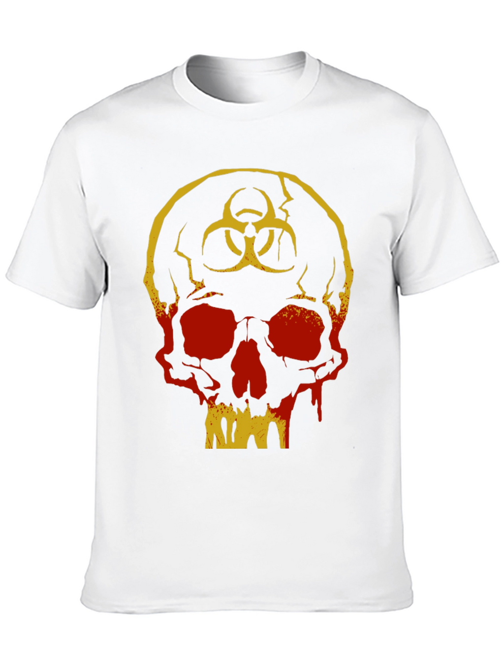 Biohazard Skull Graphic T-Shirt - Unique Design