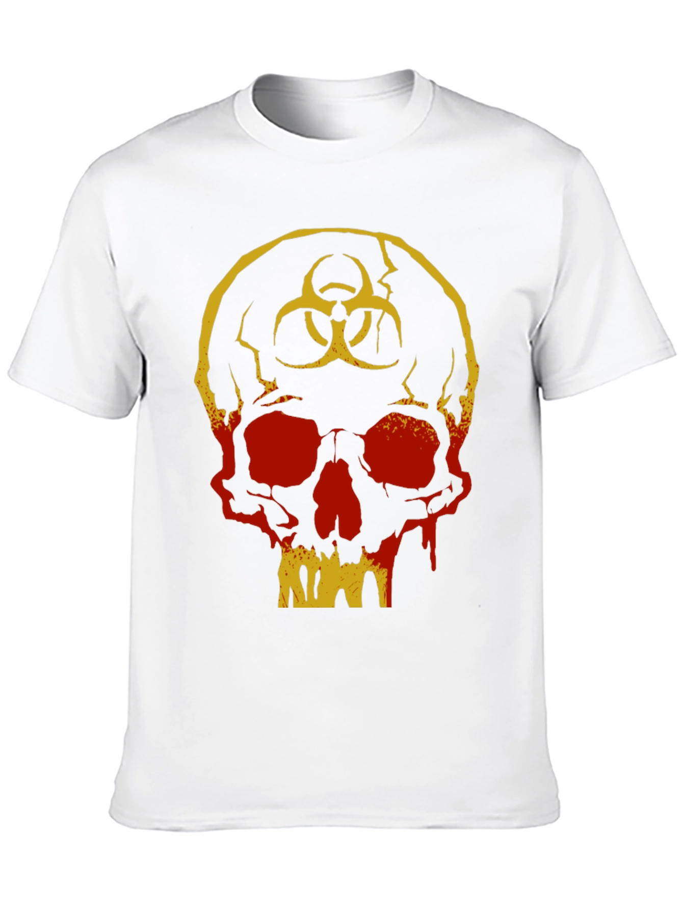 Biohazard Skull Graphic T-Shirt - Unique Design