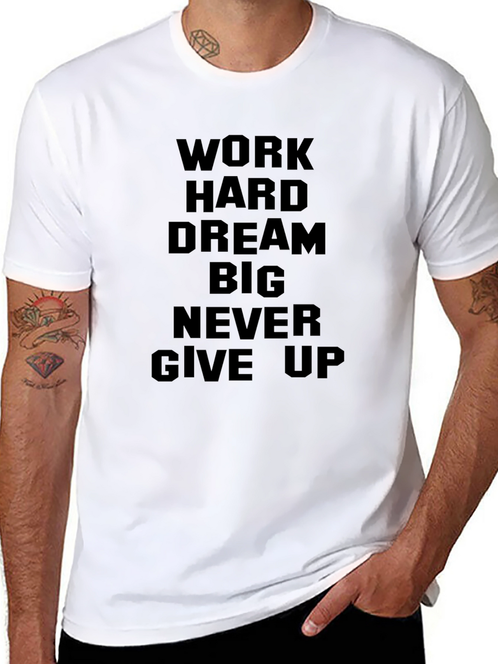 Inspirational Work Hard Graphic Tee