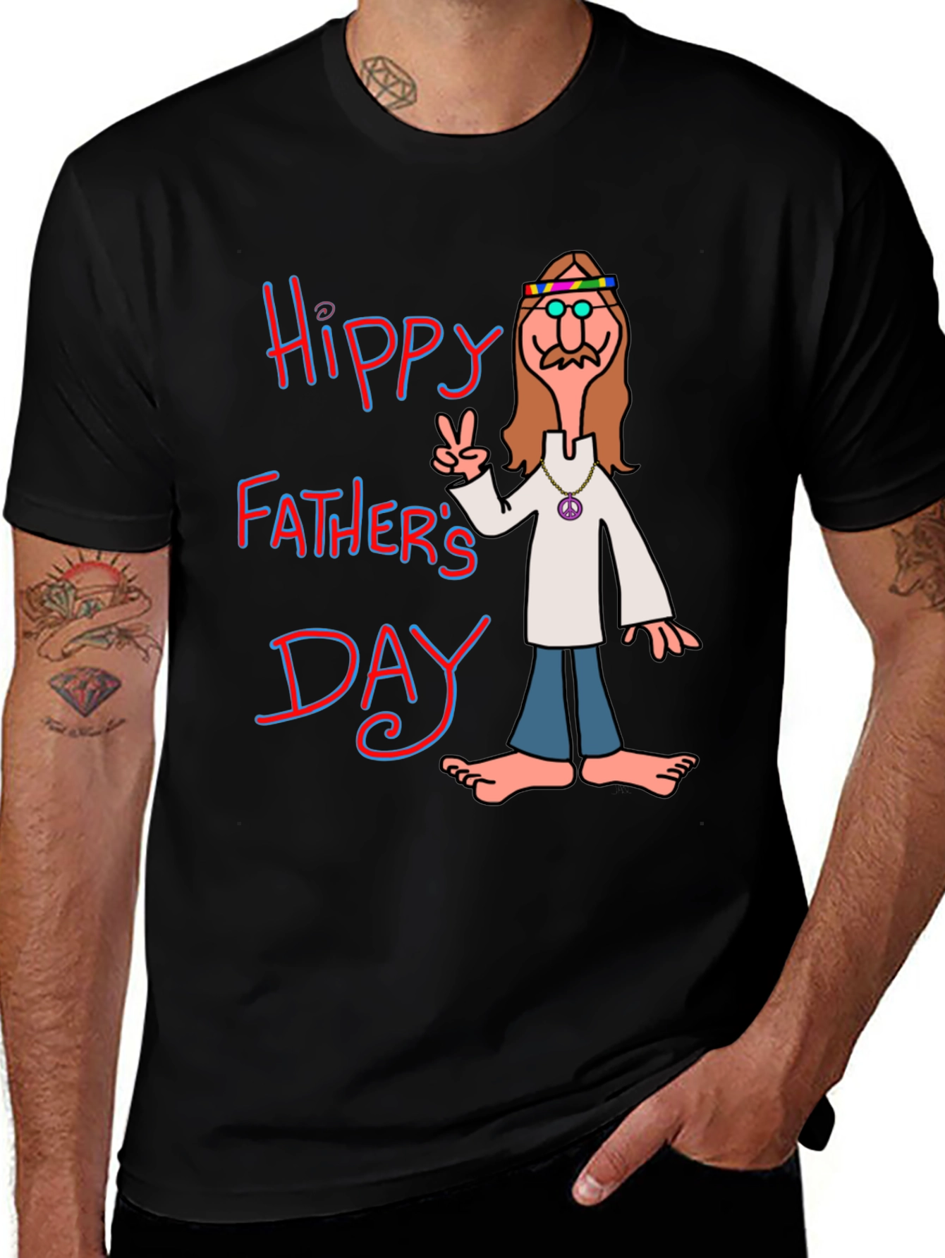 Hippy Fathers Day T-Shirt