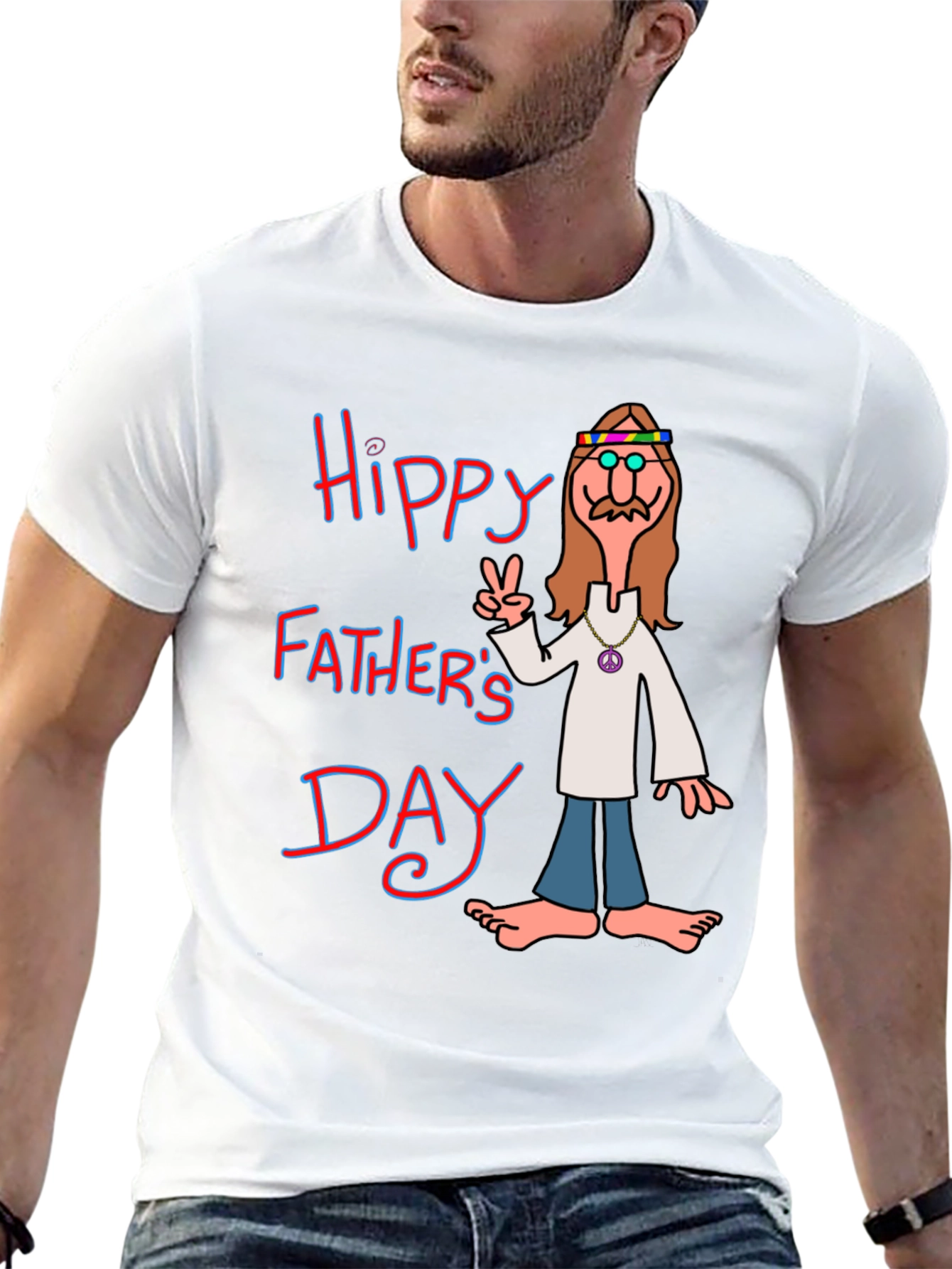 Hippy Fathers Day T-Shirt