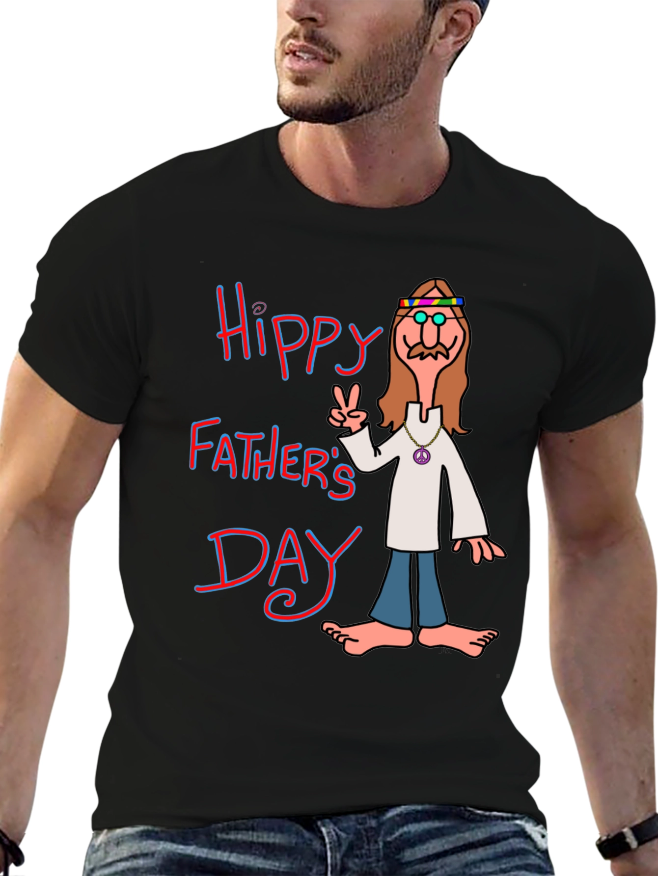 Hippy Fathers Day T-Shirt