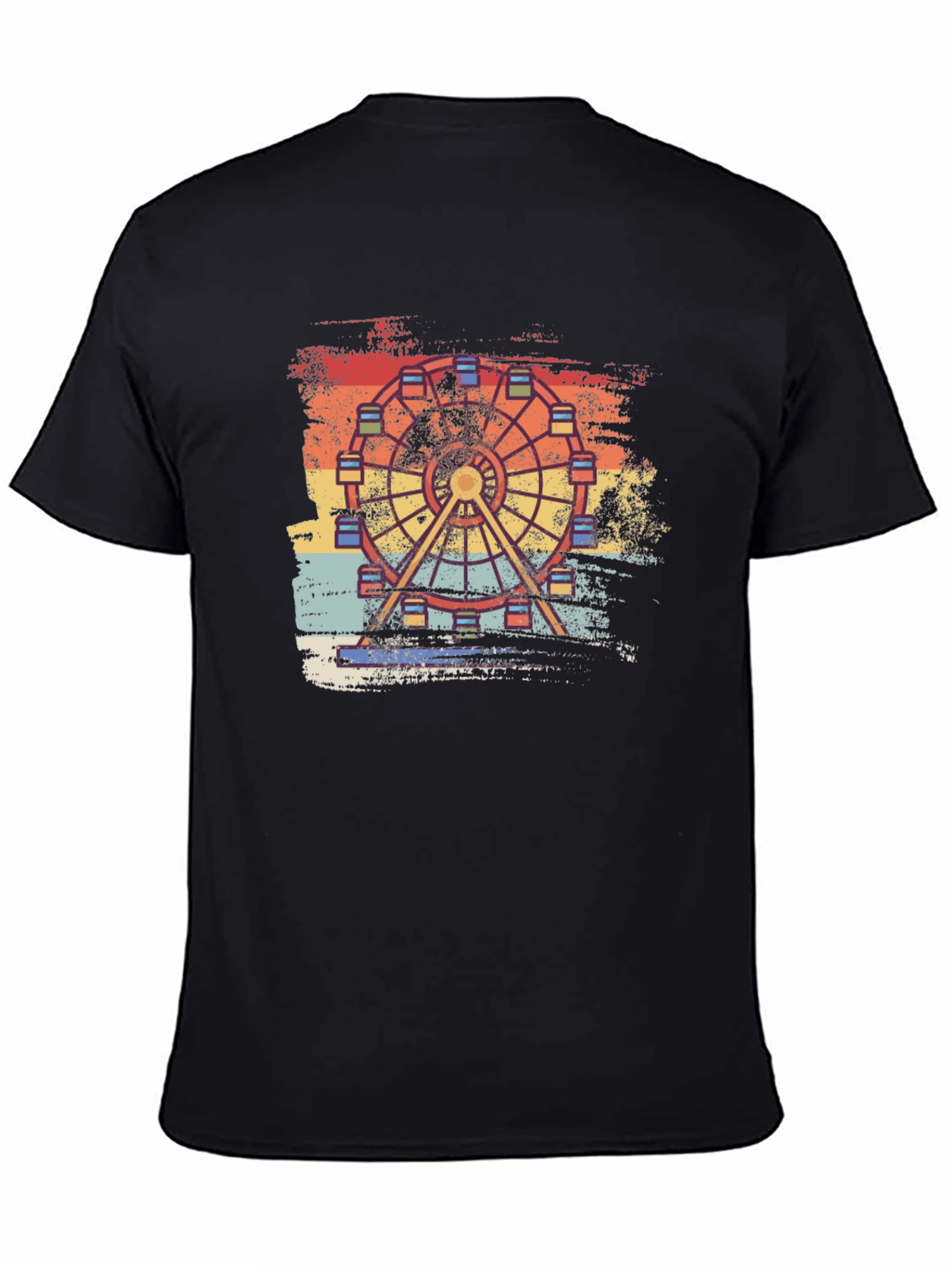 Retro Ferris Wheel Graphic T-Shirt - Vintage Style