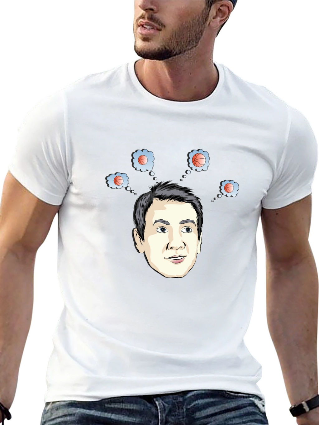 Basketball Dreams T-Shirt - Funny Cartoon Tee