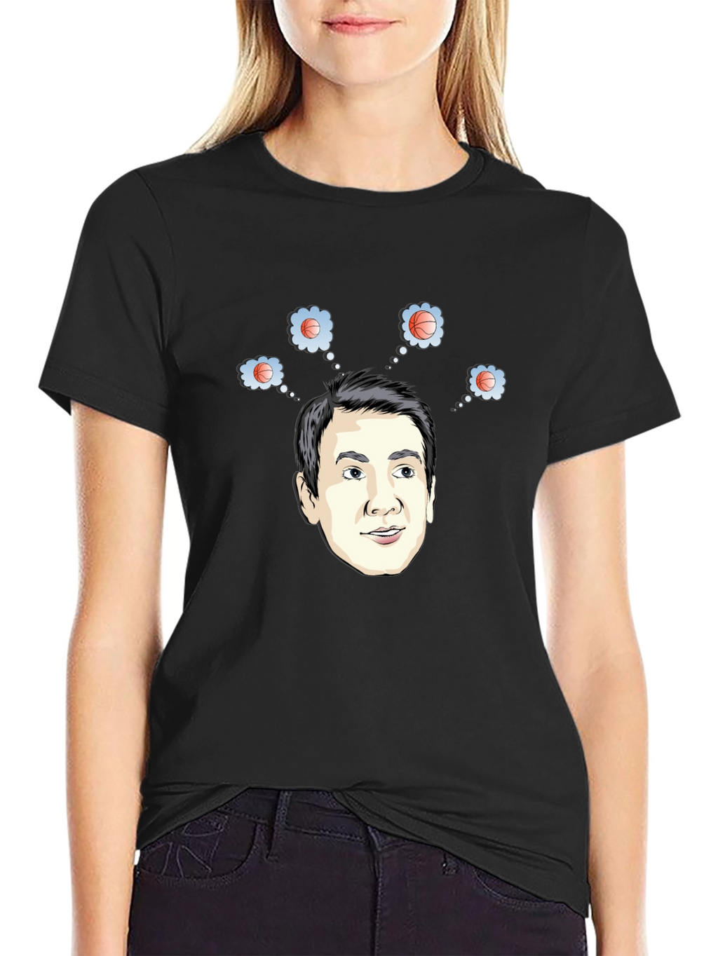 Basketball Dreams T-Shirt - Funny Cartoon Tee