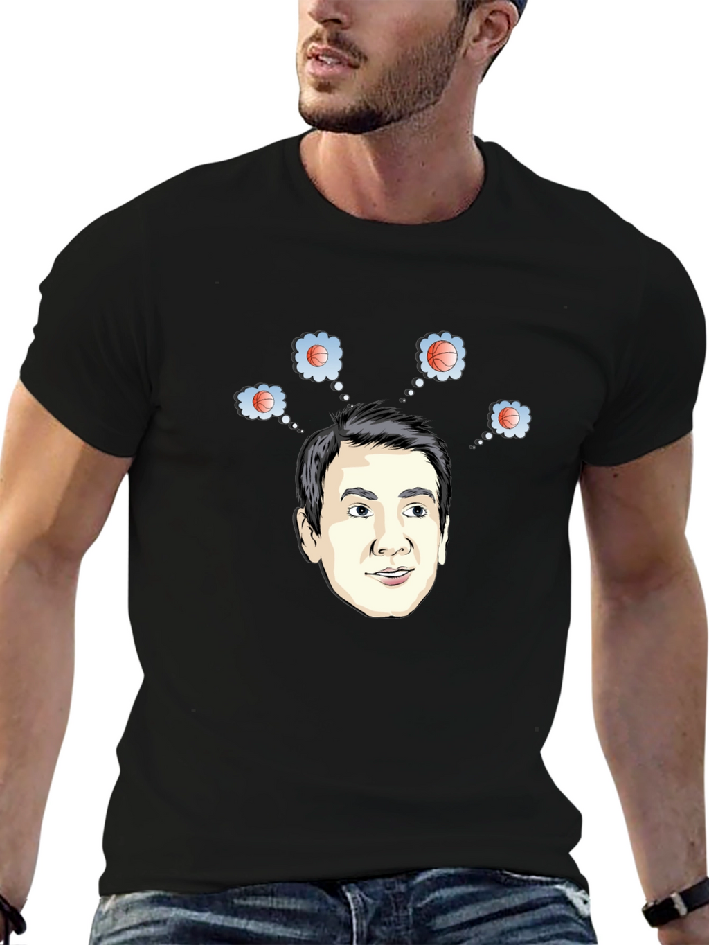 Basketball Dreams T-Shirt - Funny Cartoon Tee