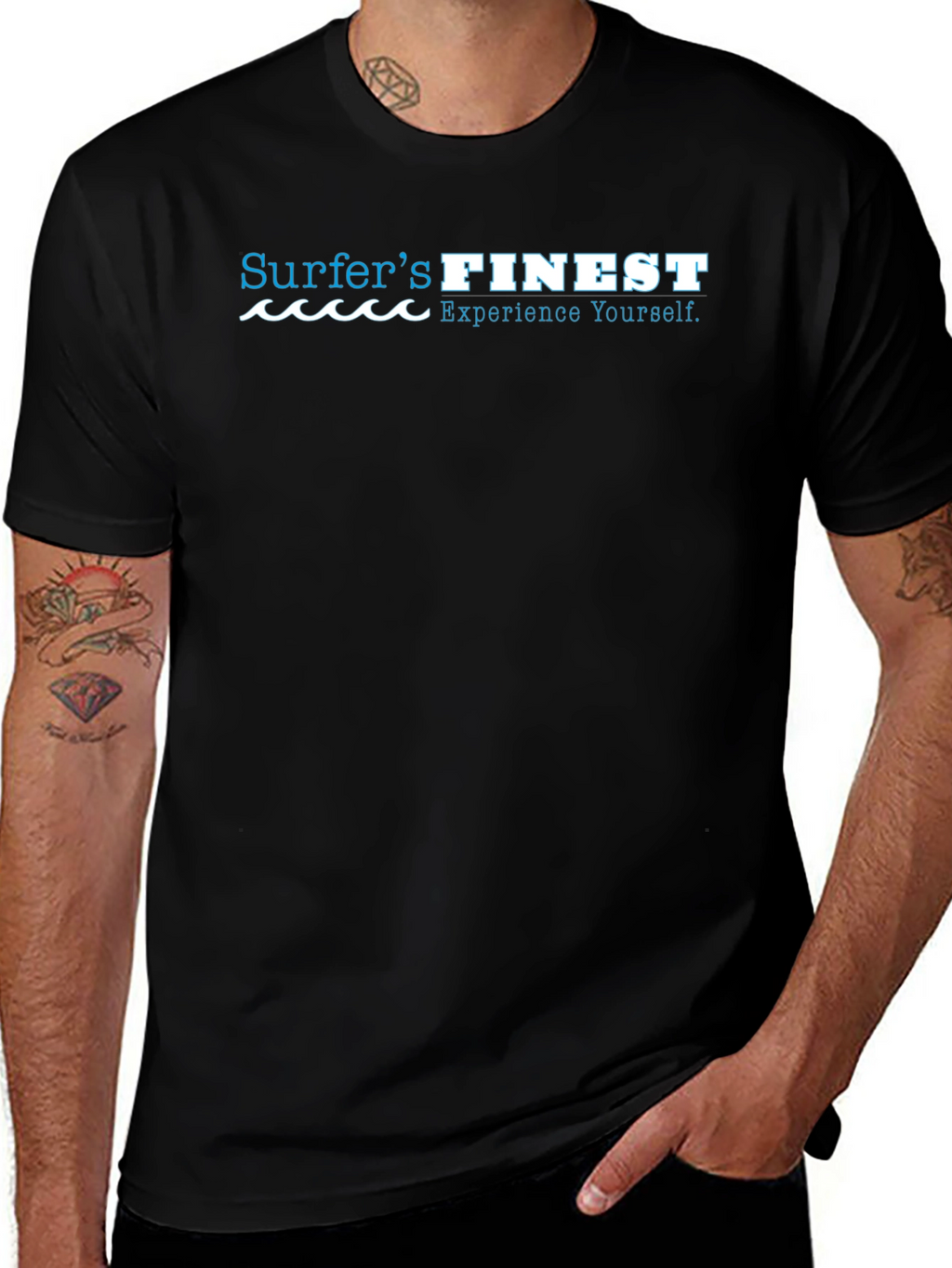 Surfers Finest Black T-Shirt