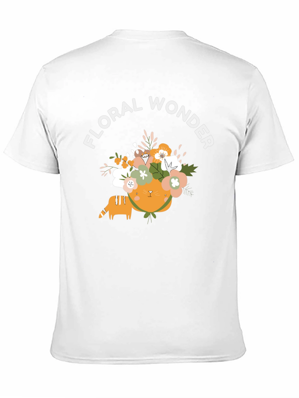Floral Wonder Cat Graphic Tee