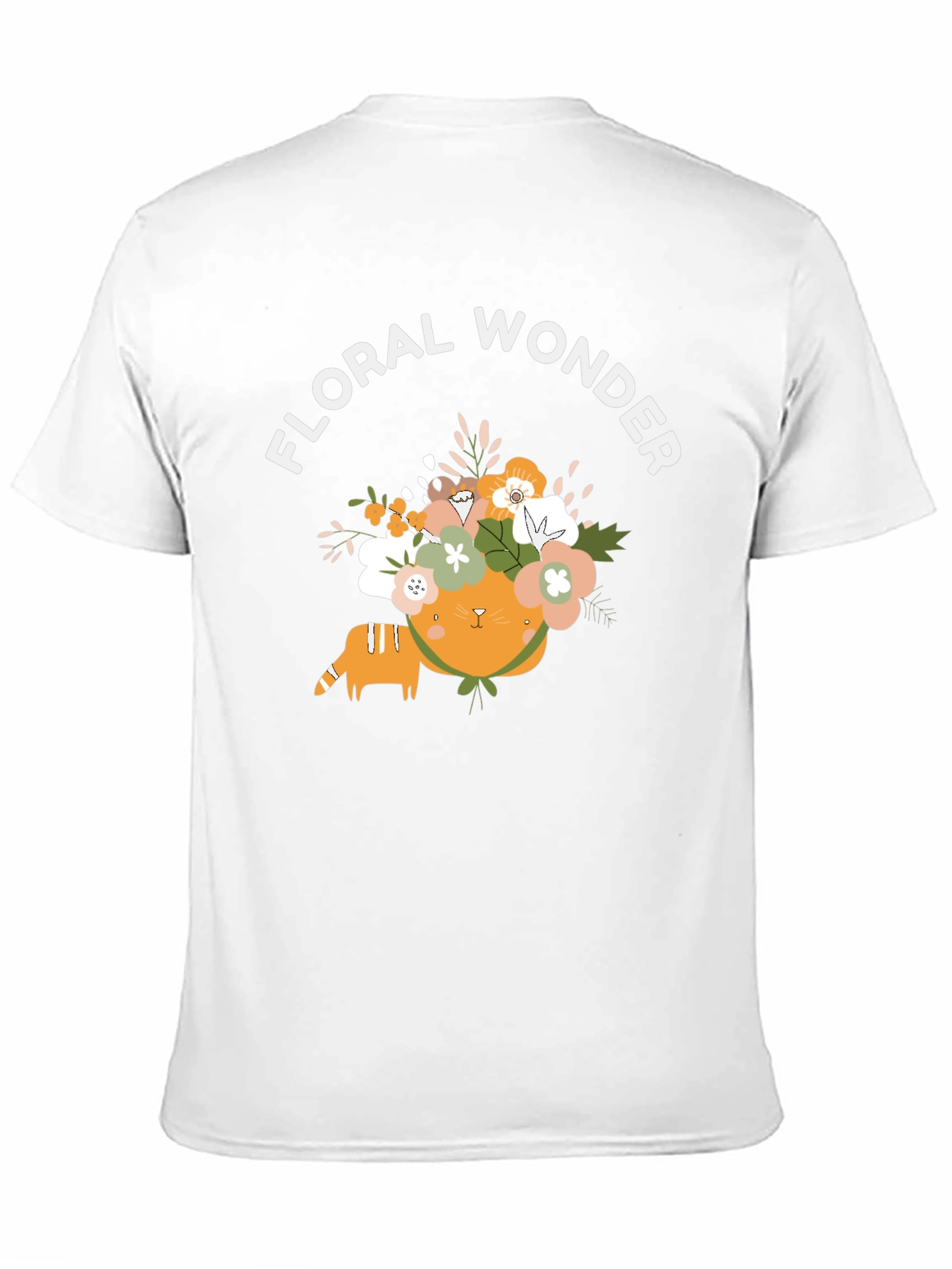 Floral Wonder Cat Graphic Tee