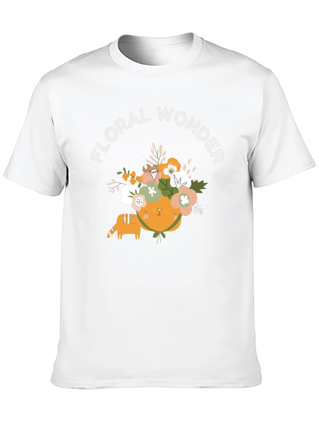 Floral Wonder Cat Graphic Tee