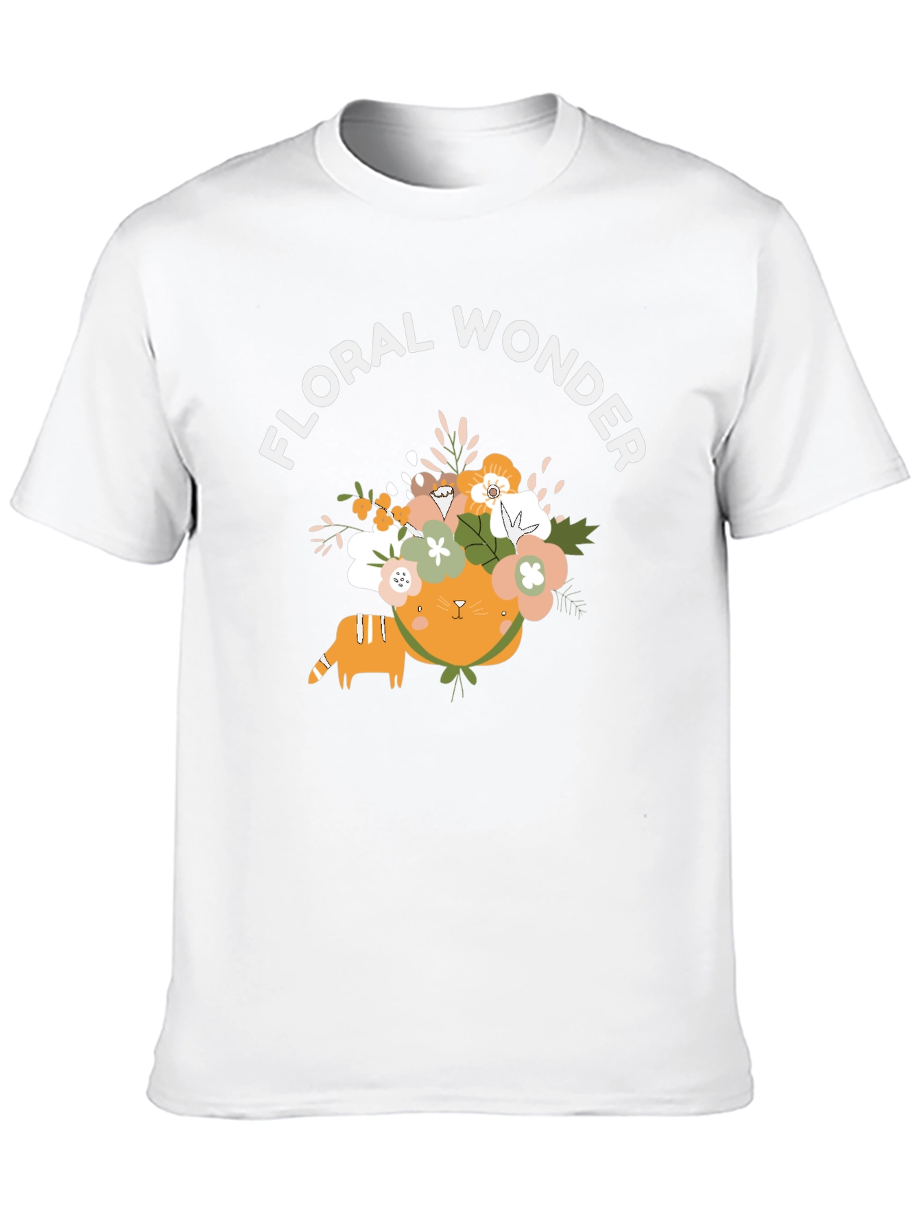 Floral Wonder Cat Graphic Tee