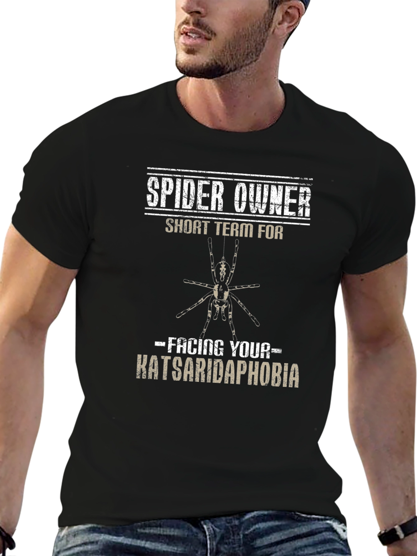 Spider Owner T-Shirt - Facing Katsaridaphobia