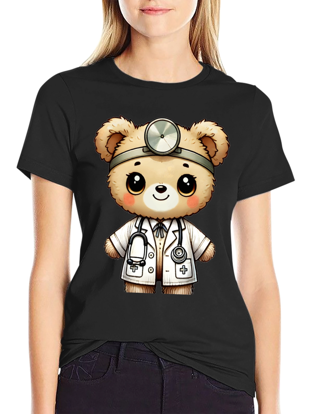 Doctor Teddy Bear Graphic T-Shirt