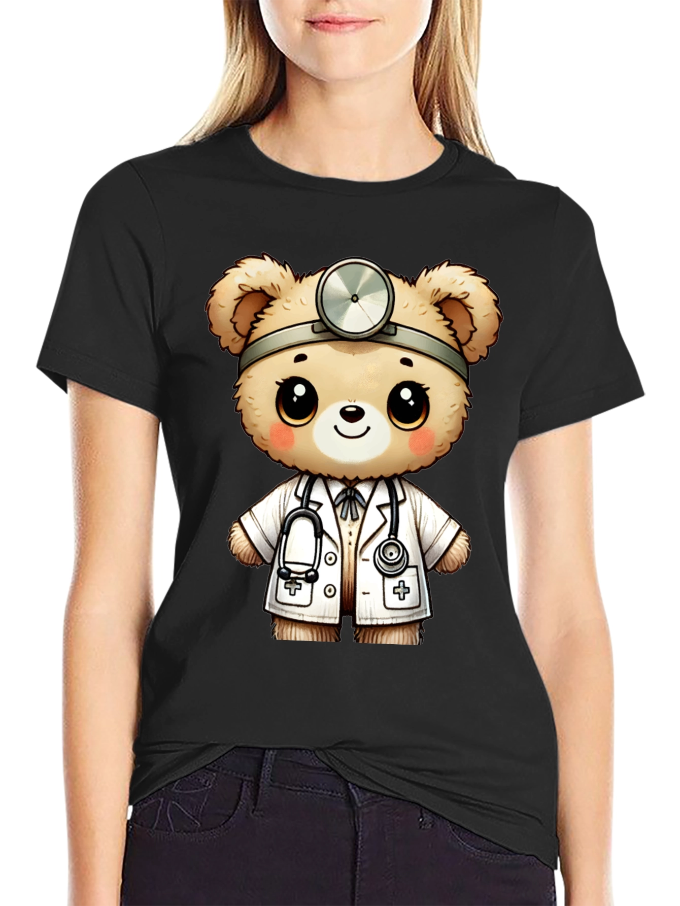 Doctor Teddy Bear Graphic T-Shirt