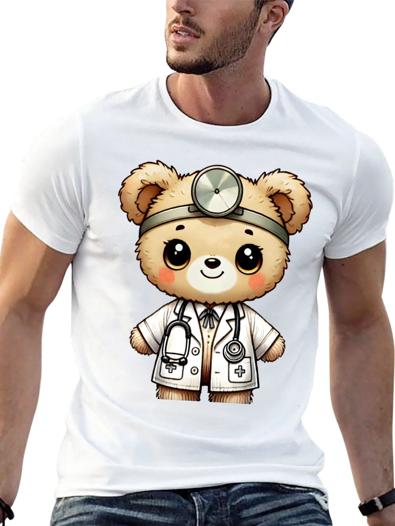 Doctor Teddy Bear Graphic T-Shirt