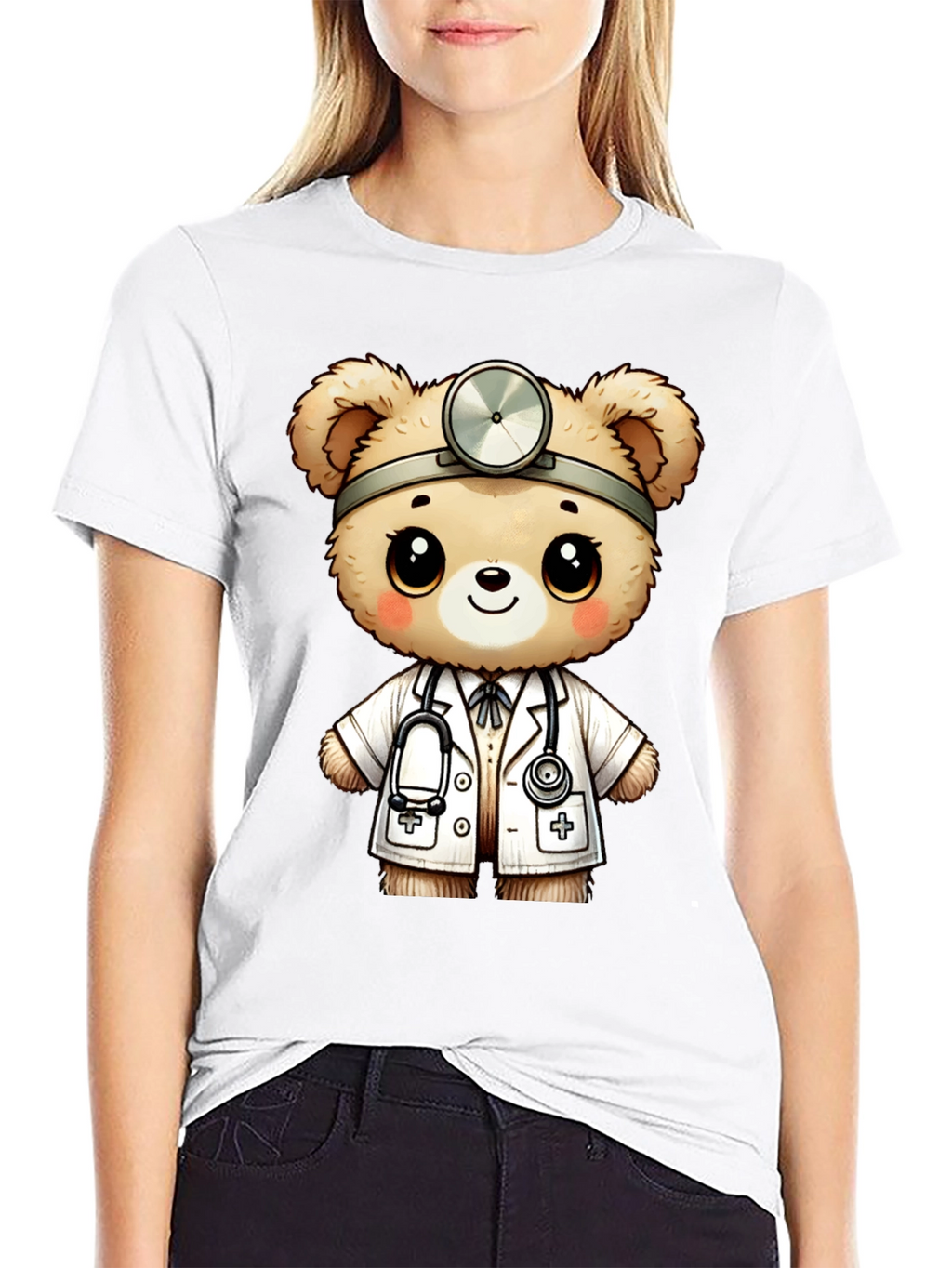 Doctor Teddy Bear Graphic T-Shirt