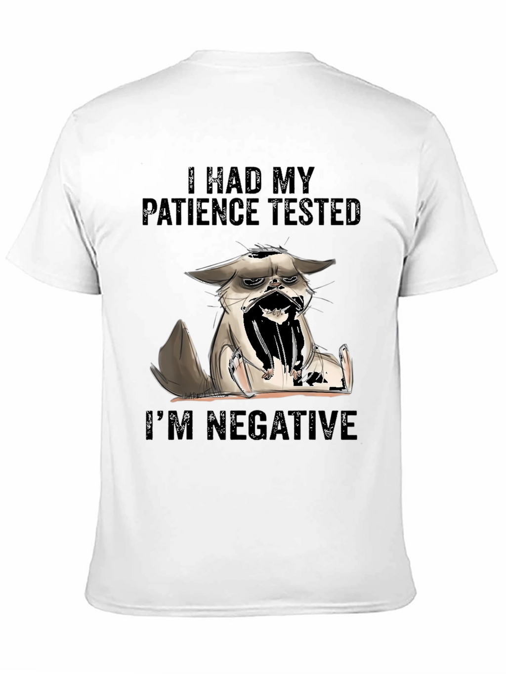 Patience Tested Funny Cat Graphic T-Shirt