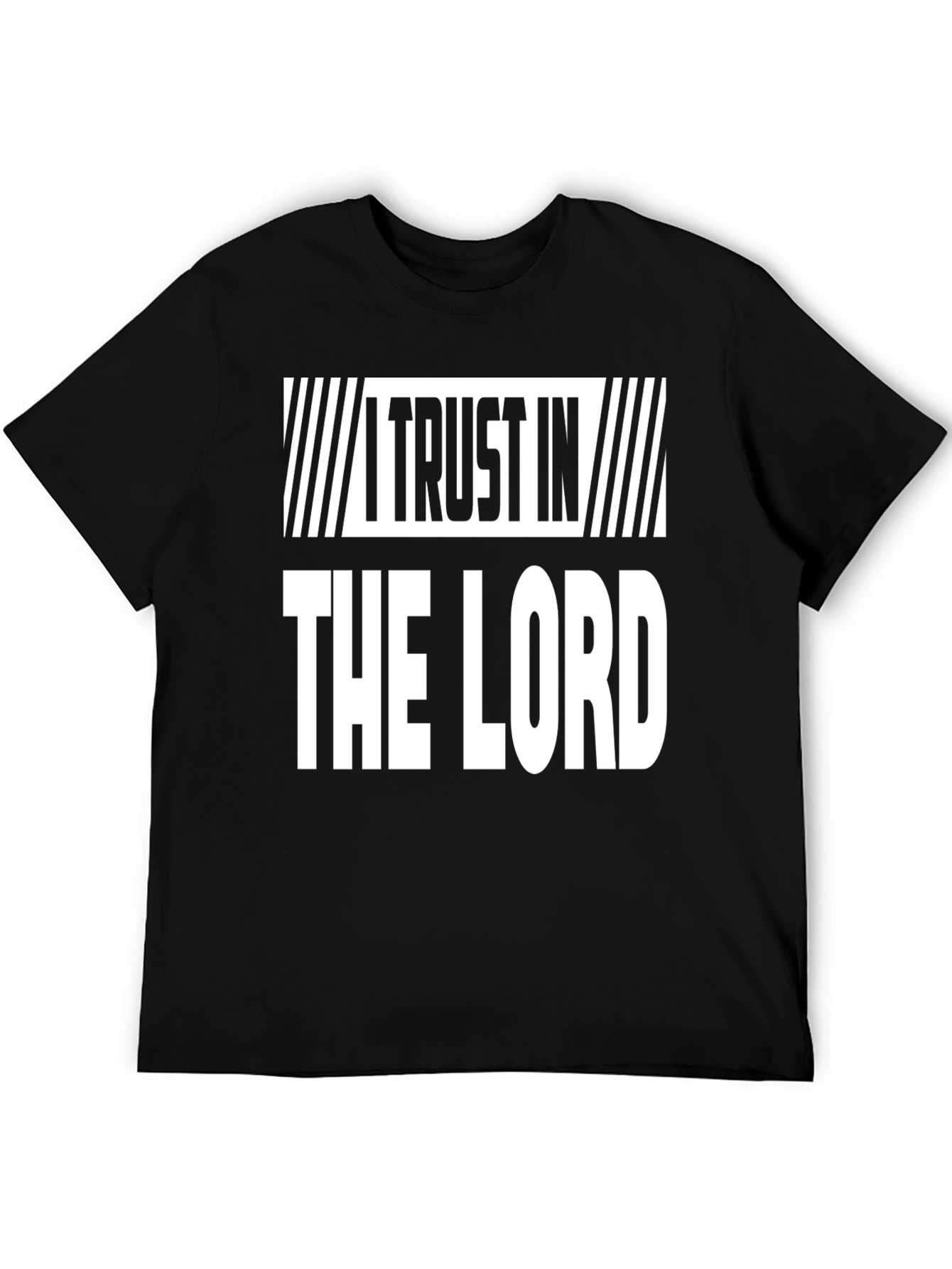 I Trust in the Lord Black Graphic Tee