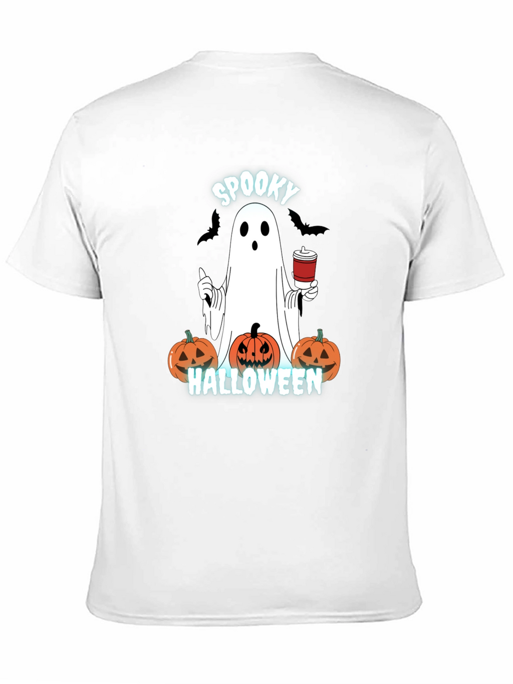 Spooky Halloween Ghost Graphic T-Shirt