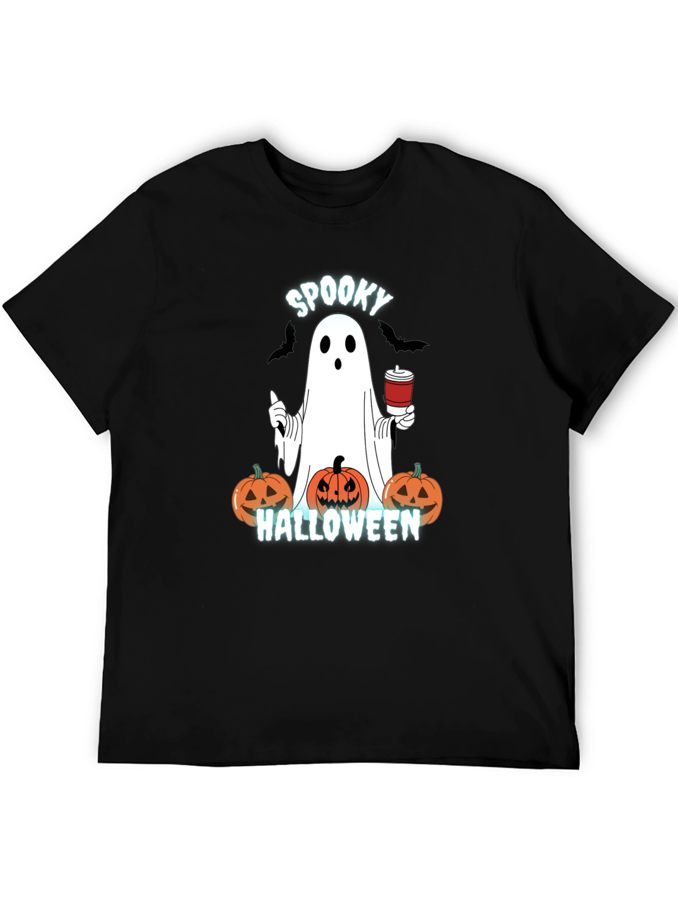 Spooky Halloween Ghost Graphic T-Shirt