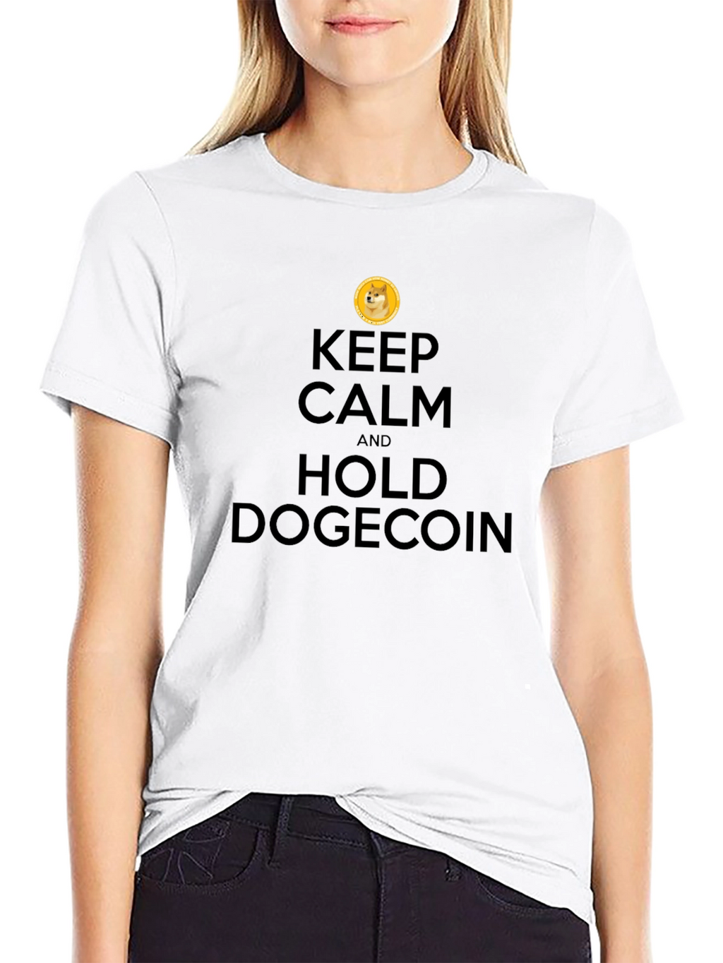 Keep Calm and Hold Dogecoin T-Shirt