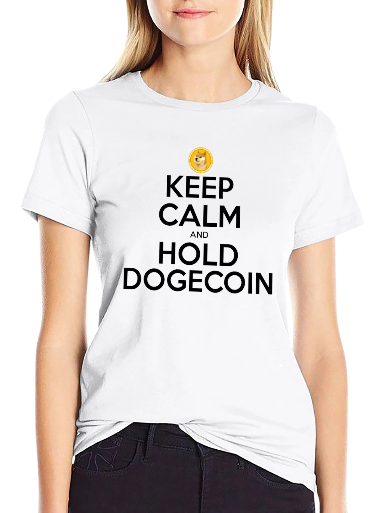 Keep Calm and Hold Dogecoin T-Shirt
