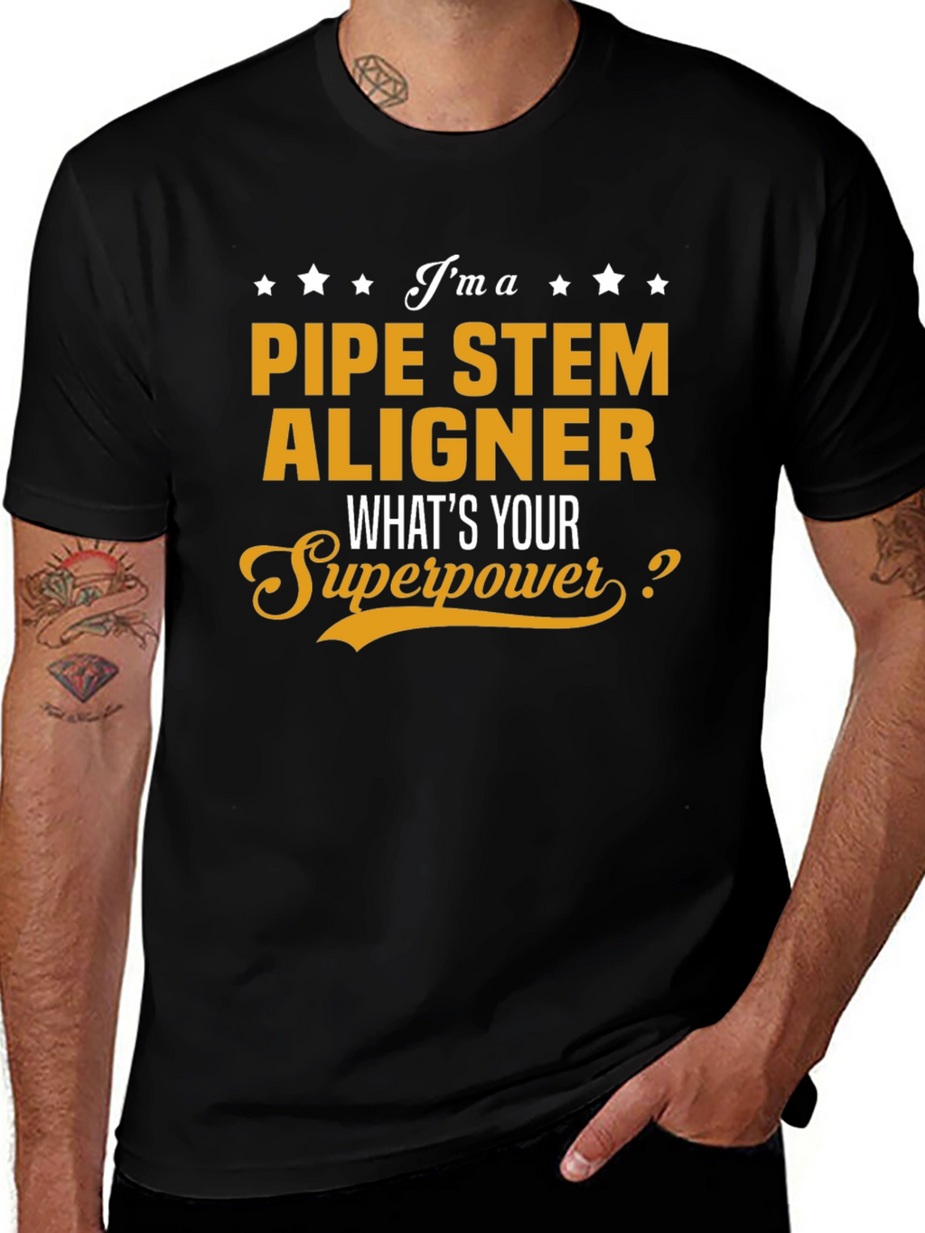 Pipe Stem Aligner T-Shirt: Whats Your Superpower?