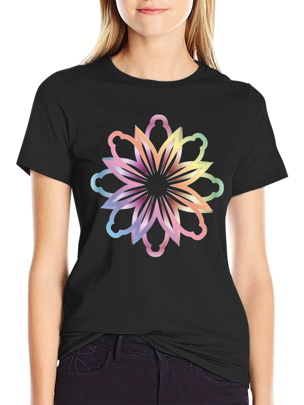 Floral Rainbow Graphic Tee
