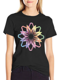 Floral Rainbow Graphic Tee