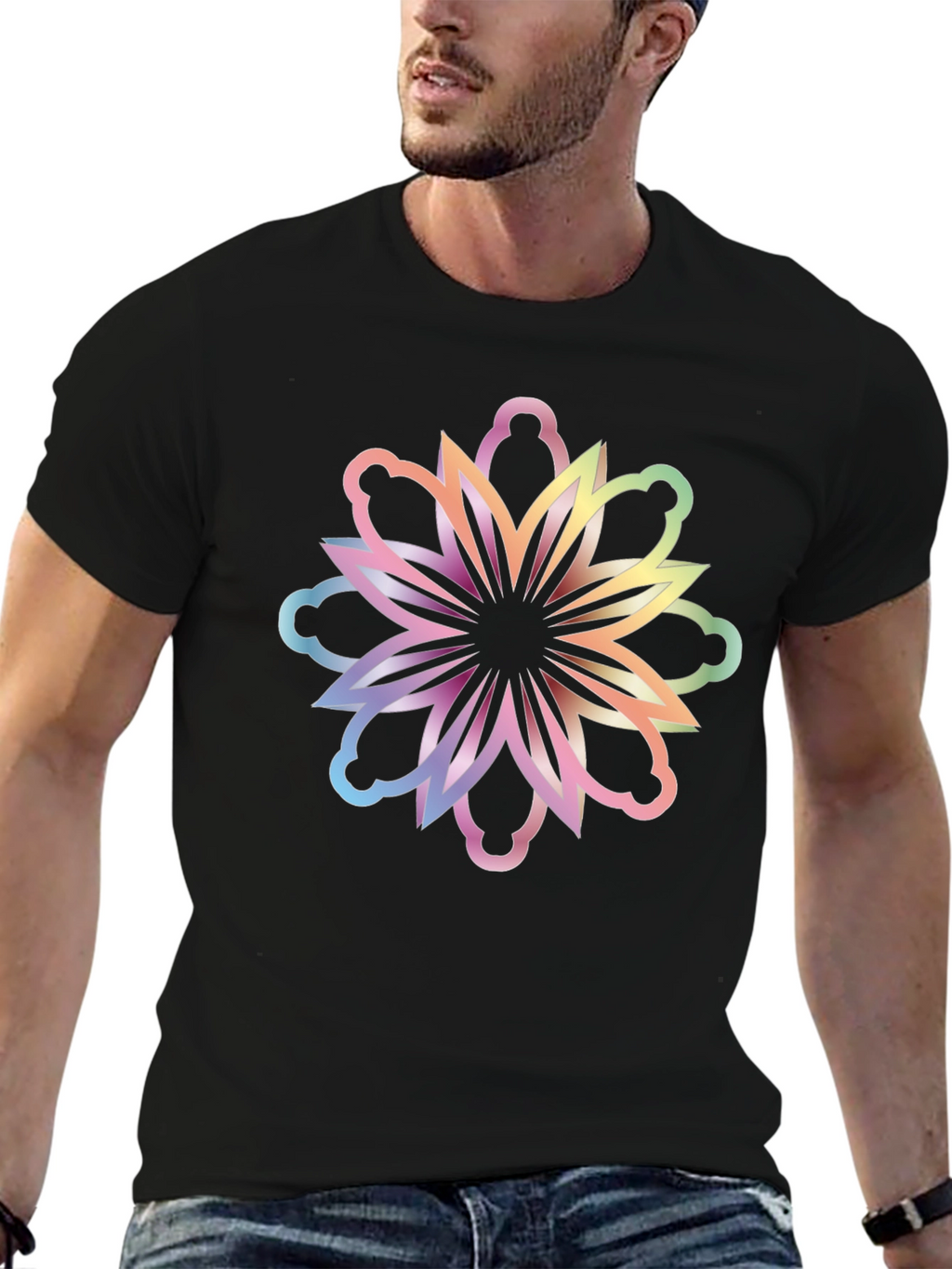 Floral Rainbow Graphic Tee
