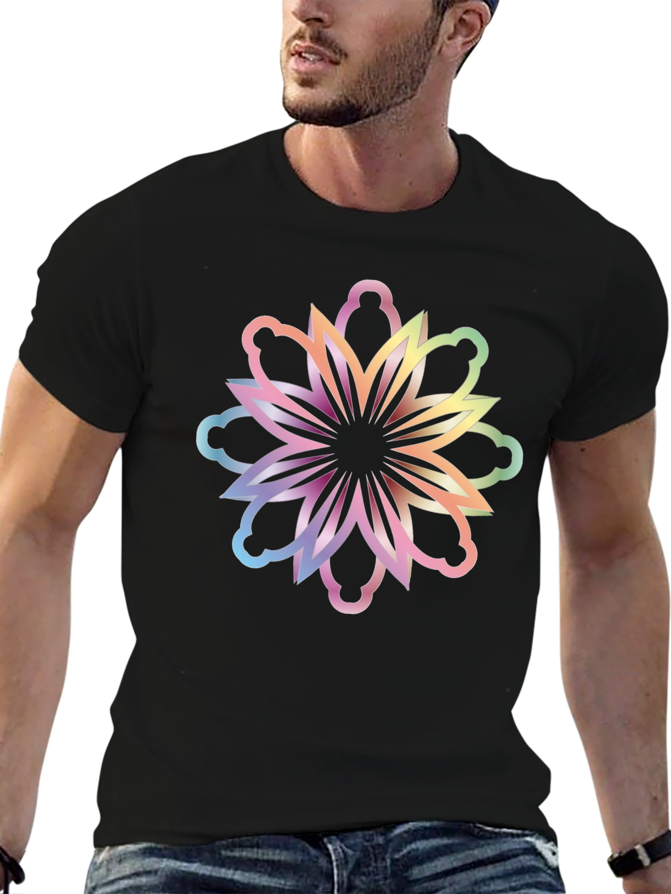 Floral Rainbow Graphic Tee