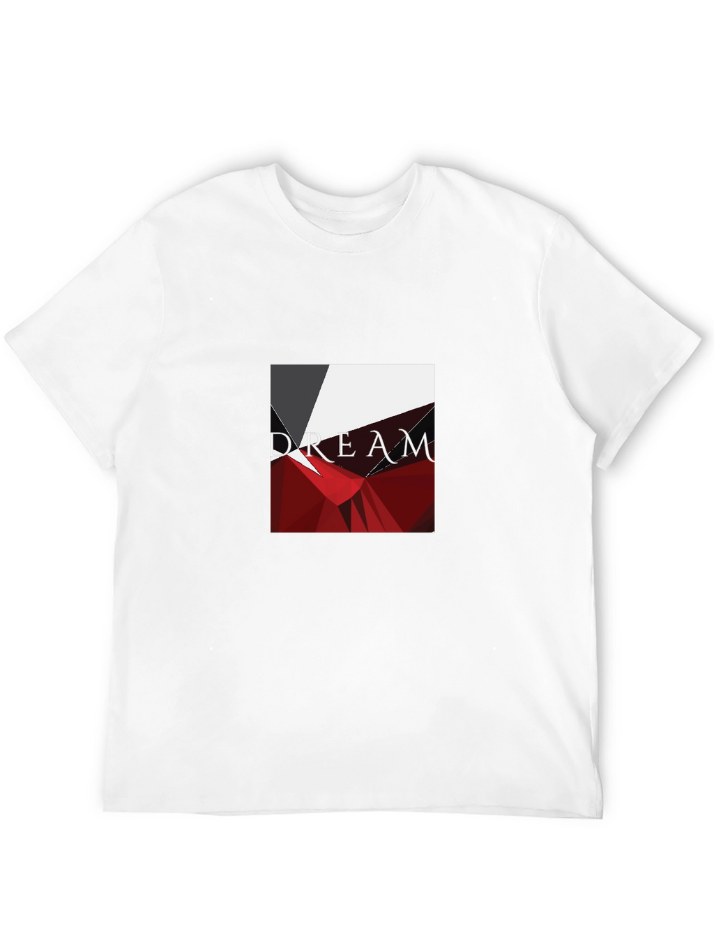 Geometric Abstract Graphic Print Black T-Shirt