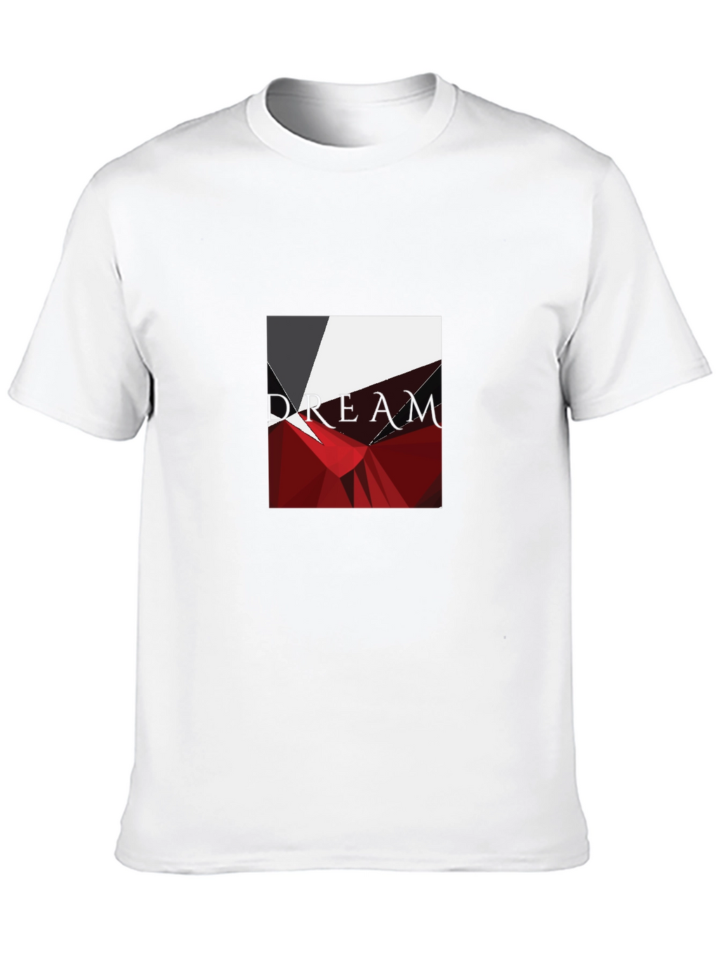 Geometric Abstract Graphic Print Black T-Shirt
