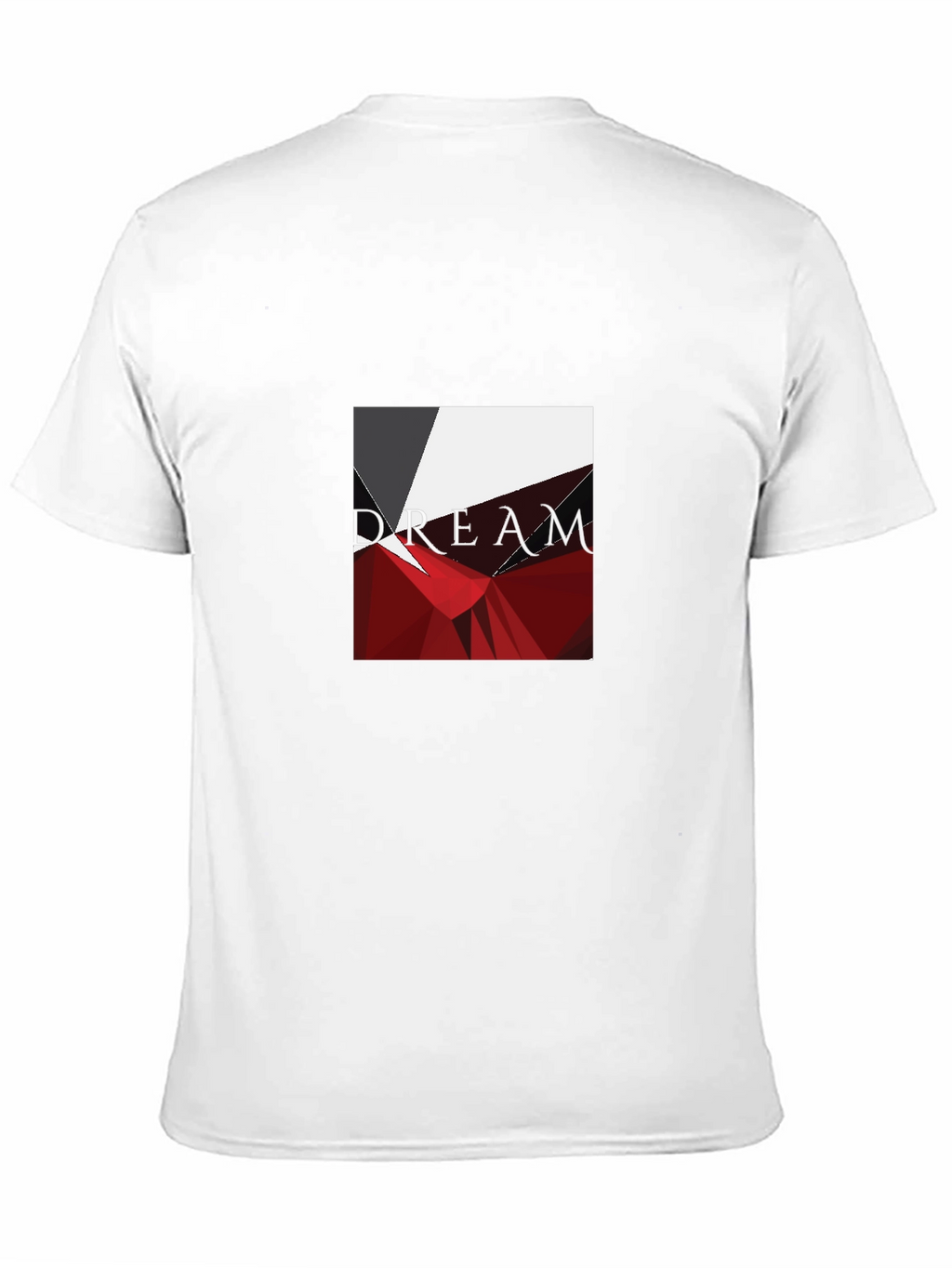 Geometric Abstract Graphic Print Black T-Shirt