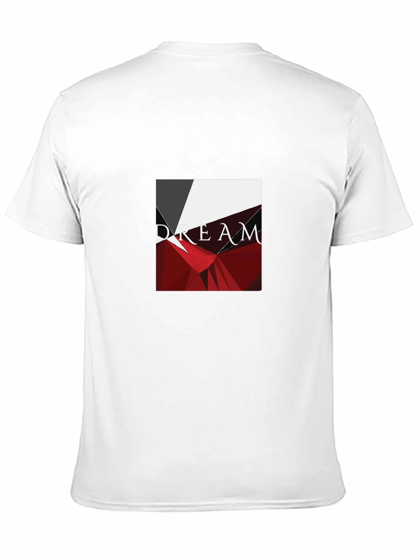 Geometric Abstract Graphic Print Black T-Shirt