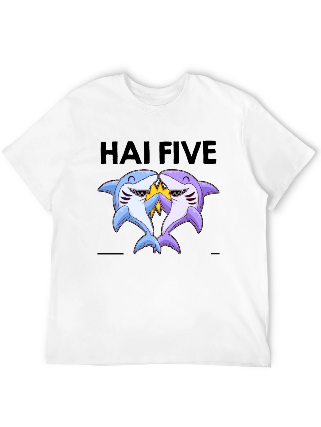 Hai Five T-Shirt - Funny Shark High Five Tee