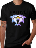 Hai Five T-Shirt - Funny Shark High Five Tee