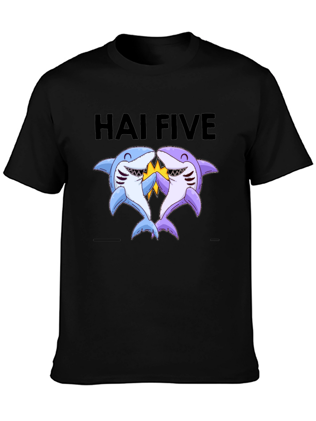 Hai Five T-Shirt - Funny Shark High Five Tee
