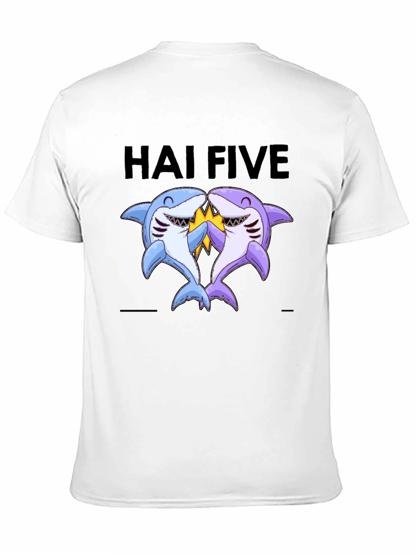 Hai Five T-Shirt - Funny Shark High Five Tee