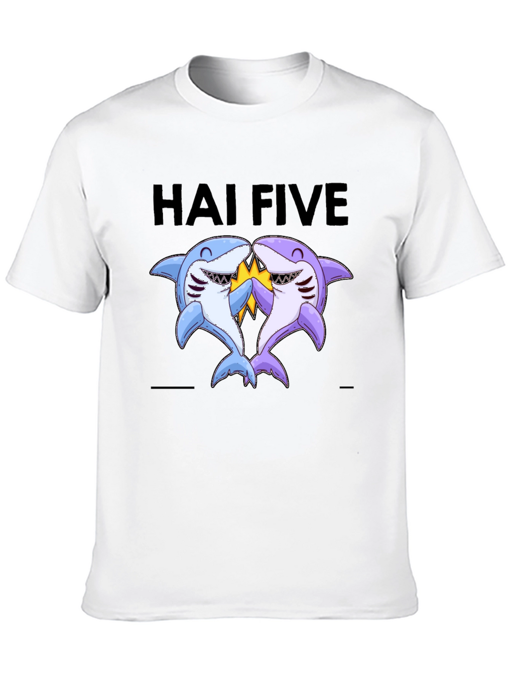 Hai Five T-Shirt - Funny Shark High Five Tee
