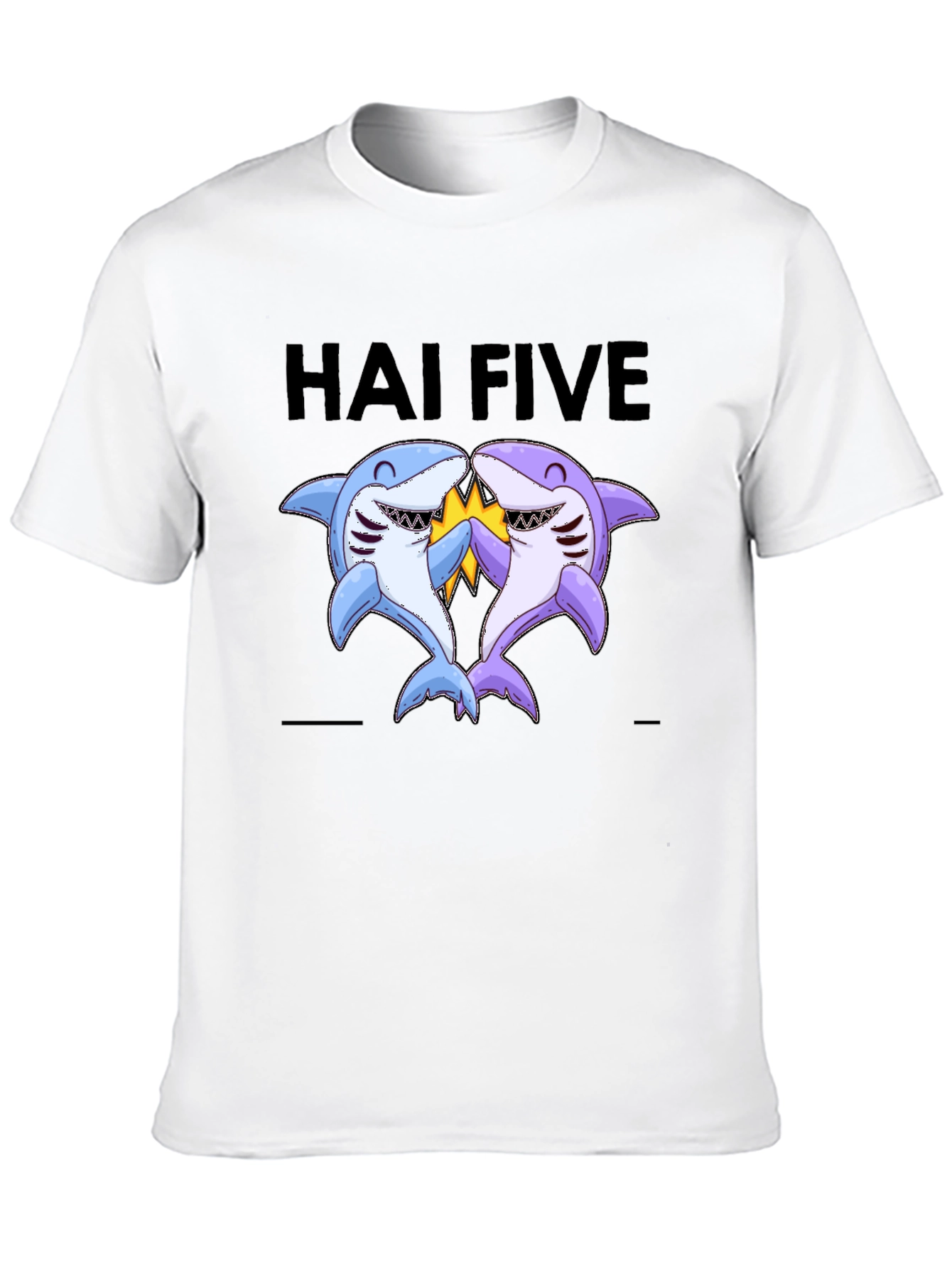 Hai Five T-Shirt - Funny Shark High Five Tee