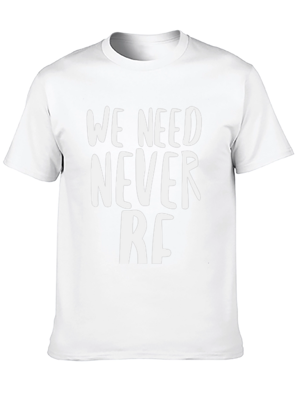 We Need Never RF Black Graphic Tee