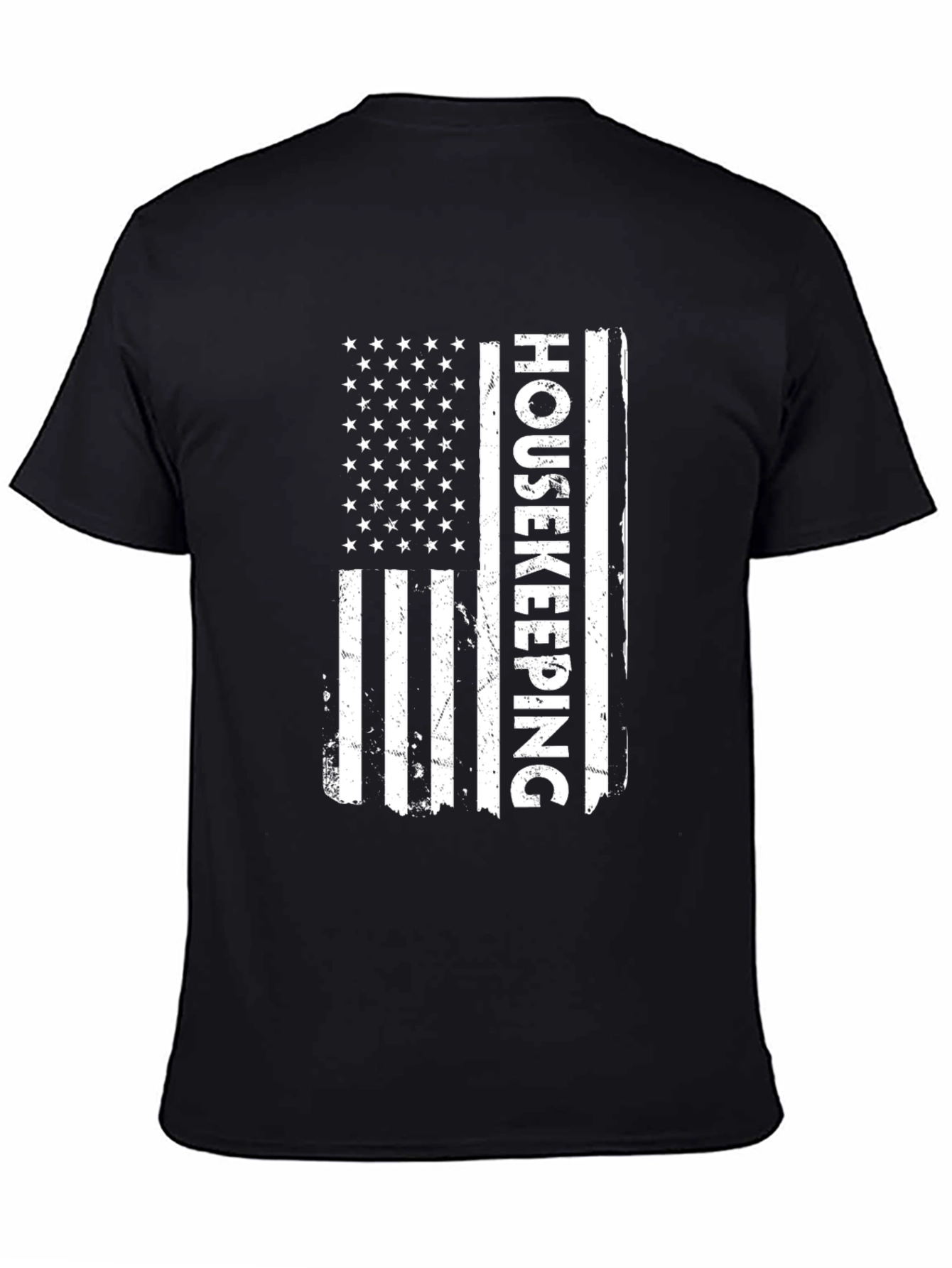 Housekeeping American Flag Graphic T-Shirt